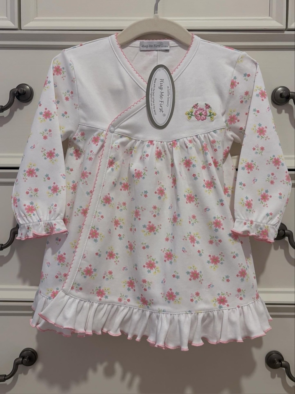 NWT Hug Me First (Baby Loren) Floral Ruffle Dress Size 12-18 Months